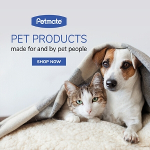 PetMate Pet Products with puppy and kitten