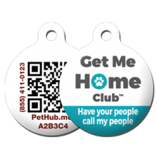 Get me hot sale home dog tag